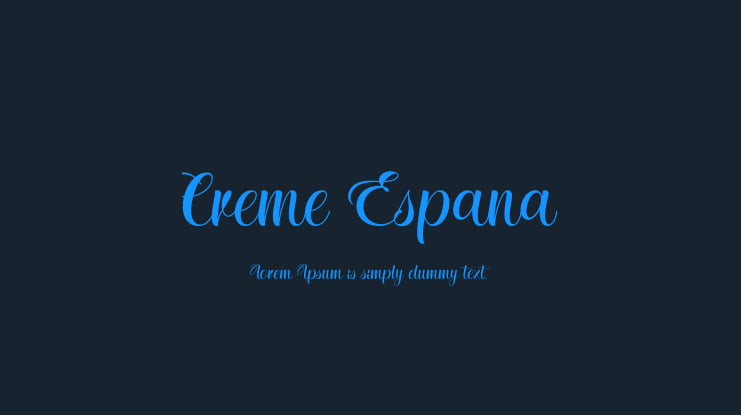 Creme Espana Font