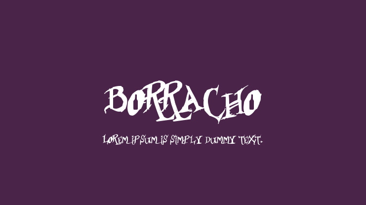 Borracho Font
