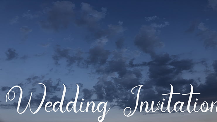 Wedding Invitation Font
