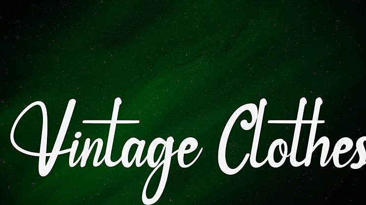 Vintage Clothes Font