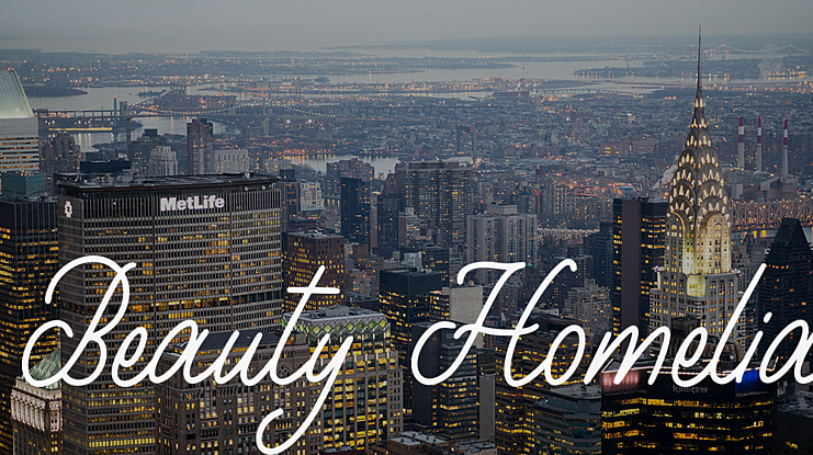 Beauty Homelia Font