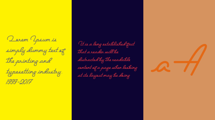 Bouncy Manuscript Font