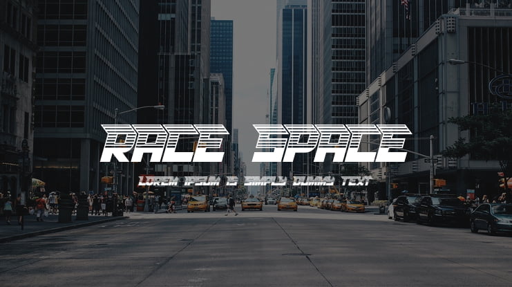 RACE SPACE Font Family
