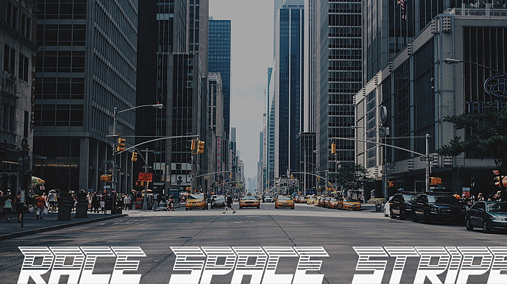 RACE SPACE Font Family