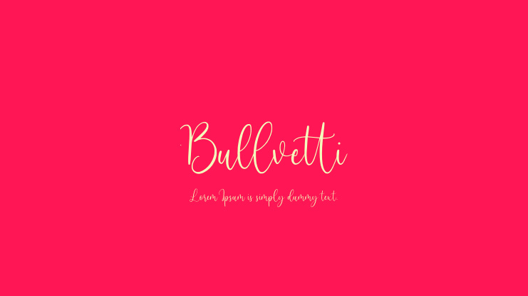 Bullvetti Font