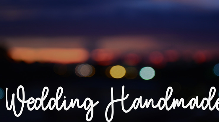 Wedding Handmade Font