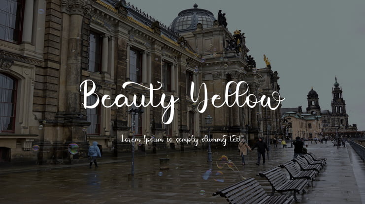 Beauty Yellow Font