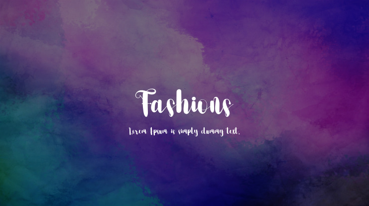 Fashions Font