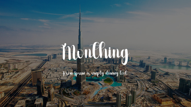 Monthing Font
