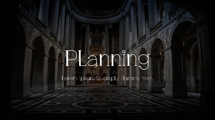 Planning Font