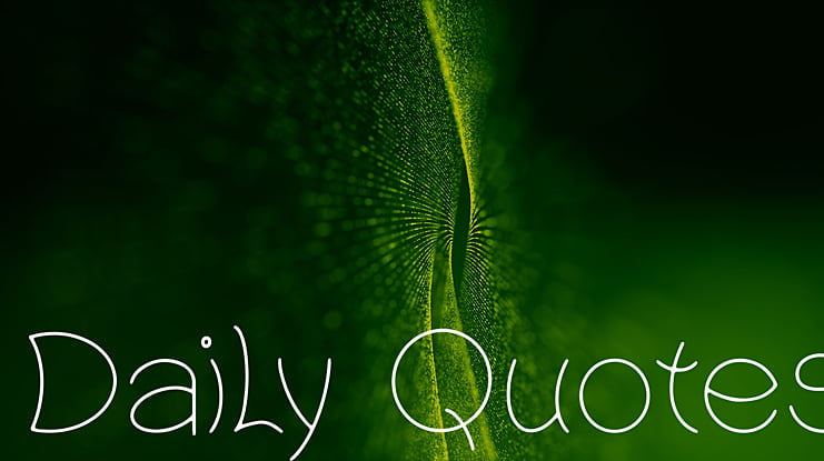 Daily Quotes Font