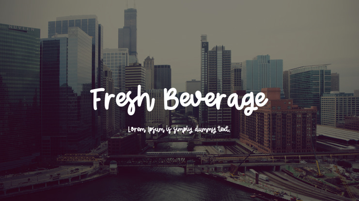 Fresh Beverage Font