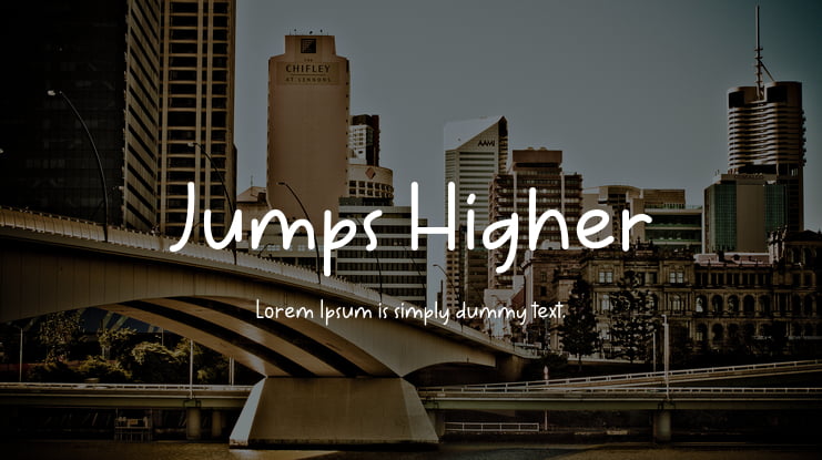 Jumps Higher Font