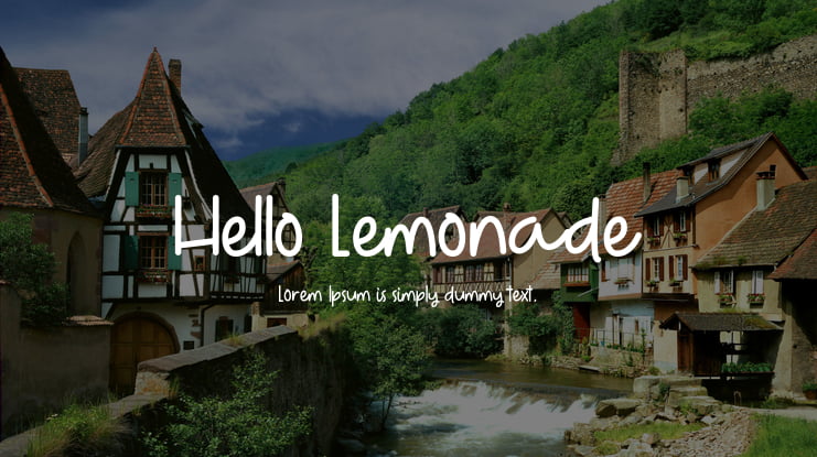 Hello Lemonade Font