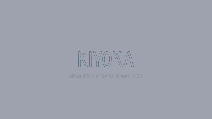 Kiyoka Font