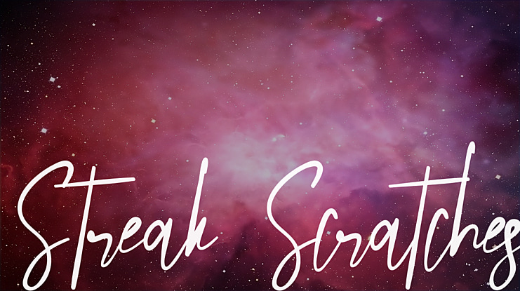 Streak Scratches Font