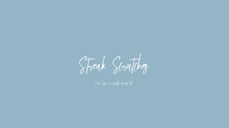 Streak Scratches Font