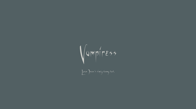 Vampiress Font