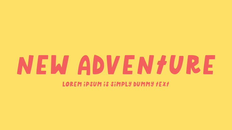 New Adventure Font