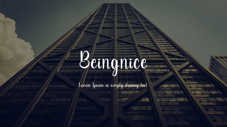 Beingnice Font