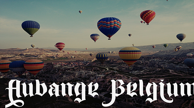 Aubange Belgium Font