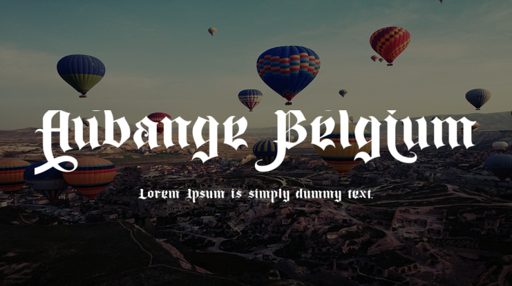 Aubange Belgium Font