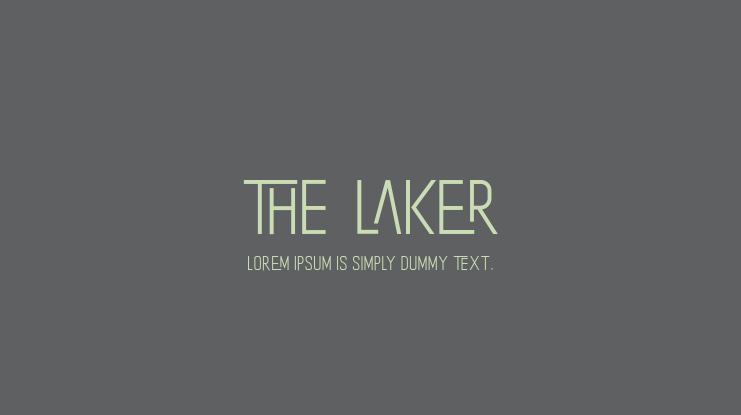 The Laker Font