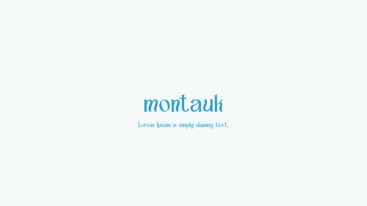 montauk Font