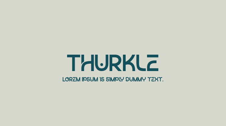 Thurkle Font