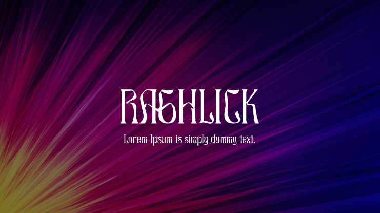 RAGHLICK Font