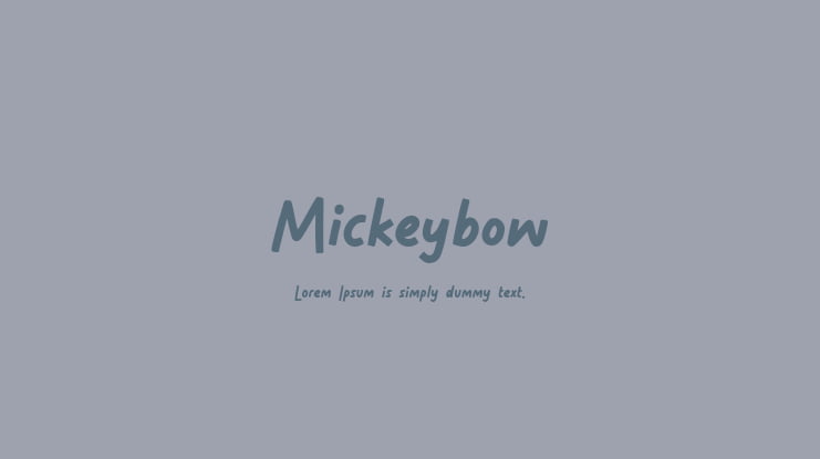 Mickeybow Font
