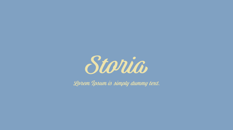 Storia Font Family