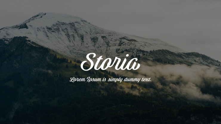 Storia Font Family