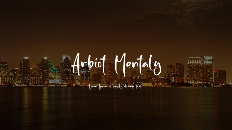 Arbiot Mentaly Font