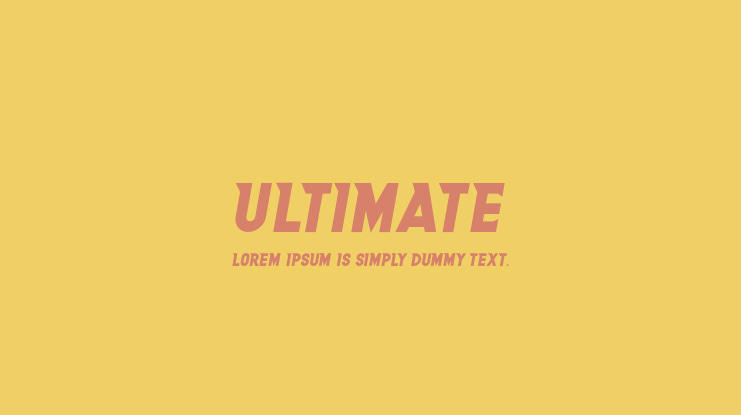 Ultimate Font