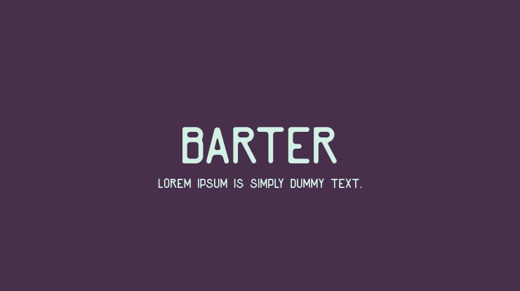 Barter Font