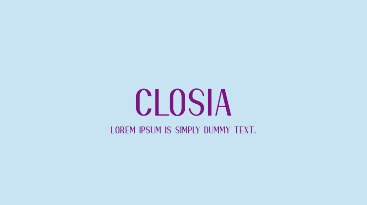 Closia Font