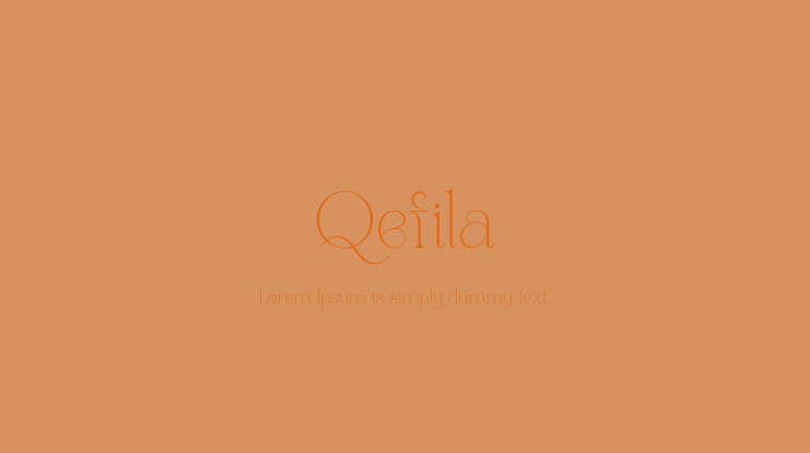 Qefila Font