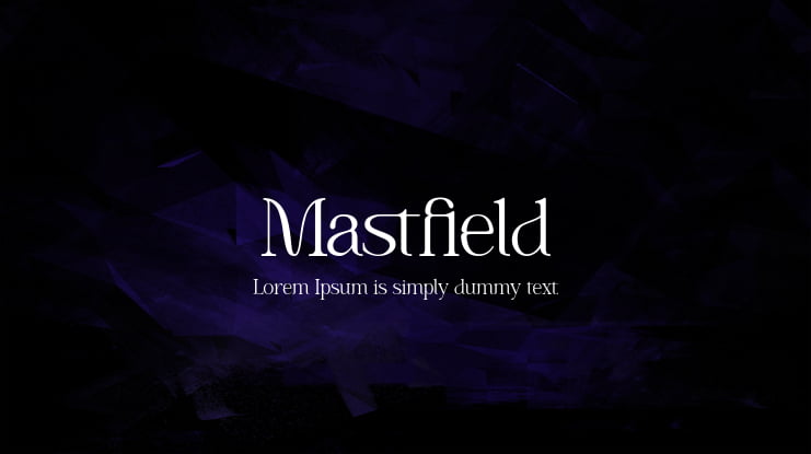 Mastfield Font