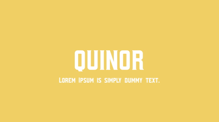 QUINOR Font