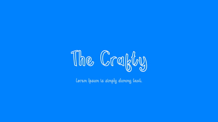 The Crafty Font