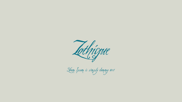 Zothique Font