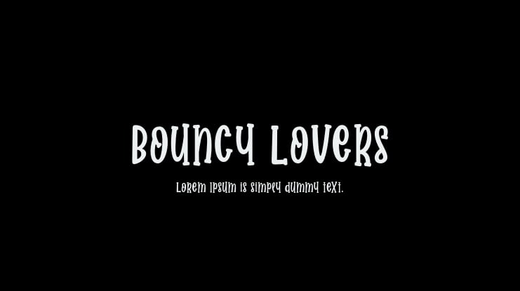 Bouncy Lovers Font