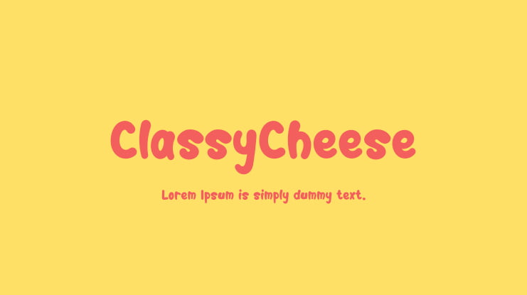 ClassyCheese Font