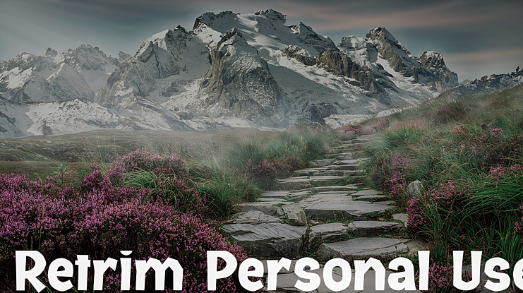 Retrim Personal Use Font
