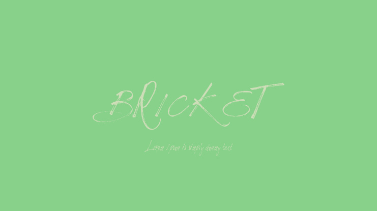 BRICKET Font