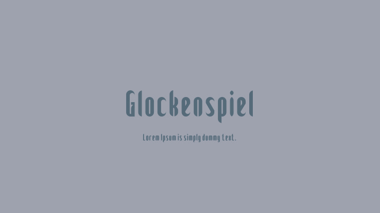 Glockenspiel Font