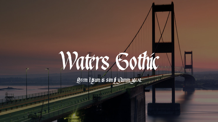 Waters Gothic Font