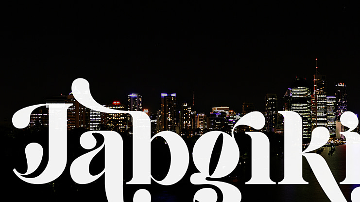 Jabgiki Font