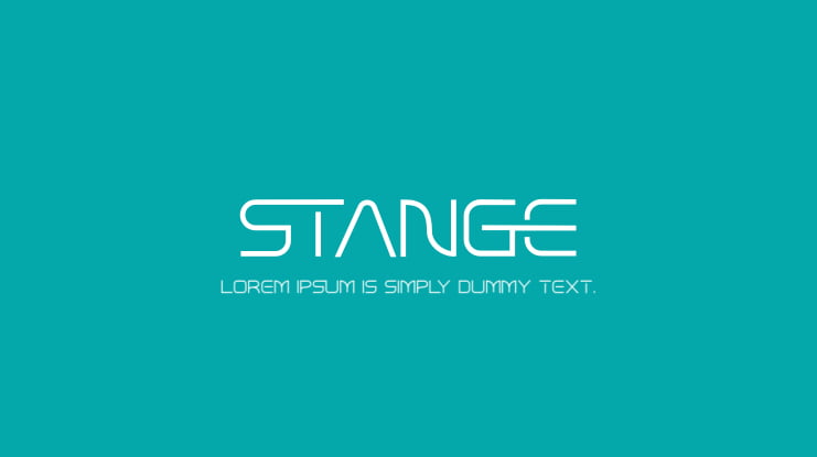 Stange Font Family